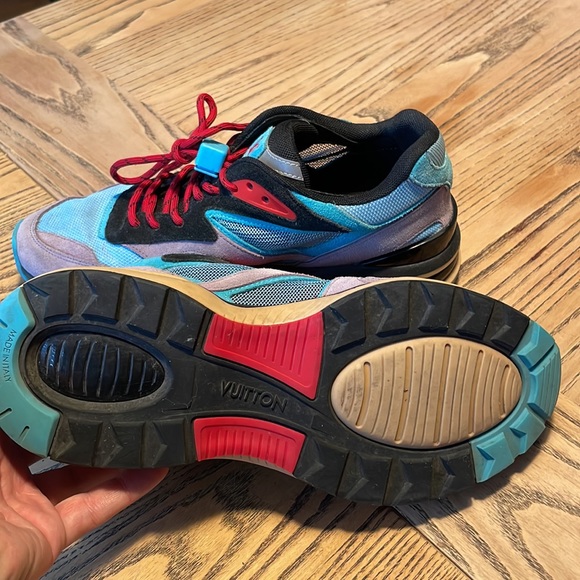 Louis Vuitton X Virgil Abloh Trail Sneakers in Violet - Picture 6 of 9